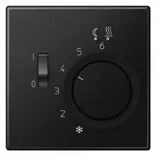 Регулятор теплого пола Jung 230В/10А с выносным датчиком, черный матовый FTR231+LS1749BFSWM FTR231 + LS1749BFSWM