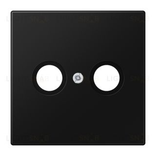 Розетка TV FM проходная Jung, диапазон частот от 4 до 2400 MГц, черный матовый S2900-10+LS990TVSWM S2900-10 + LS990TVSWM