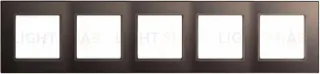 Рамка пятерная Jung A Creation мокко AC585MO AC585MO