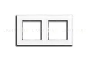 Рамка двойная Jung A Creation белое стекло AC582GLWW AC582GLWW
