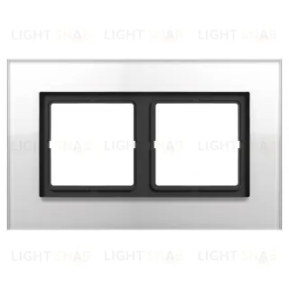 Рамка двойная Jung LS Plus стекло белое LSP982GLWW LSP982GLWW