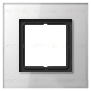 Рамка одинарная Jung LS Plus стекло белое LSP981GLWW LSP981GLWW