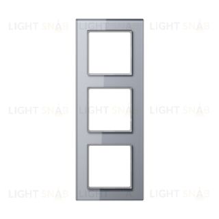 Рамка тройная Jung A creation, серое стекло AC583GLKG AC583GLKG