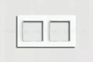 Рамка двойная Jung A Creation белый глянцевый ac582ww ac582ww