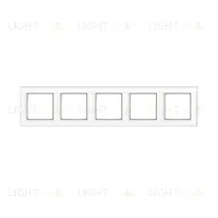 Рамка пятерная Jung A Creation белое стекло AC585GLWW AC585GLWW