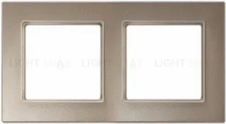 Рамка двойная Jung A Creation стекло шампань AC582GLCH AC582GLCH