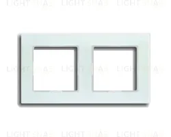Рамка двойная Jung A Creation стекло белое матовое AC582GLWMT AC582GLWMT