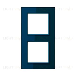 Рамка двойная Jung A creation, глубокий синий стекло AC582GLNB AC582GLNB