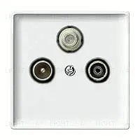 Телевизионная TV-SAT-FM розетка оконечная Merten MTN466097+MTN294119 MTN466097 + MTN294119