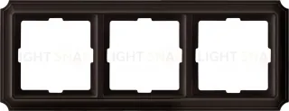 Рамка тройная Merten Antique, коричневая MTN4030-4715 MTN4030-4715