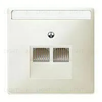 Розетка телефонная двойная Merten RJ11 EPUAE8-8UPO+MTN292644 EPUAE8-8UPO + MTN292644