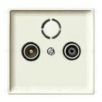 Телевизионная TV-FM розетка оконечная Merten MTN466099+MTN294144 MTN466099 + MTN294144