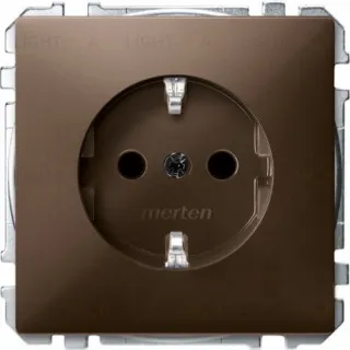 Розетка с заземлением с защитой от детей Merten 16А/250В MTN2300-4015 MTN2300-4015