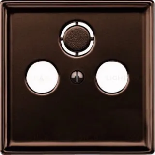 Телевизионная TV-SAT-FM розетка оконечная Merten MTN466097+MTN4123-4015 MTN466097 + MTN4123-4015