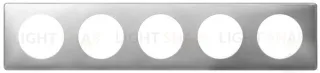 Рамка пятиместная Legrand Celiane алюминий металлик 68930 68930