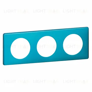 Рамка трехместная Legrand Celiane лазурный пунктум 68773 68773