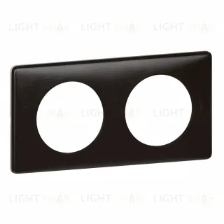 Рамка двухместная Legrand Celiane карбон 68982 68982