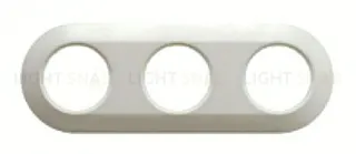 Рамка 3-местная Berker Serie 1930, полярная белизна 138139 138139