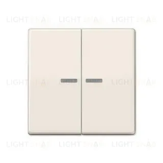 Выключатель двухклавишный с подсветкой Jung, 10А/250В 505u5+AS591-5KO5 505u5 + AS591-5KO5