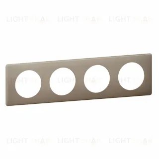 Рамка четырехместная Legrand Celiane Грей перкаль 66724 66724