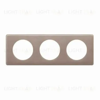 Рамка трехместная Legrand Celiane, кофейный глянец 66613 66613