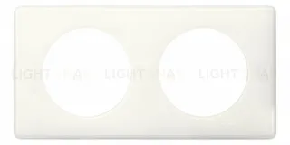 Рамка двухместная Legrand Celiane, слоновая кость глянец 66622 66622