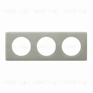 Рамка трехместная Legrand Celiane, серый глянец 66603 66603