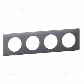 Рамка четырехместная Legrand Celiane Фиолетовая перкаль 66734 66734