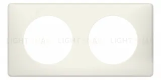 Рамка двухместная Legrand Celiane, белая перкаль 66702 66702