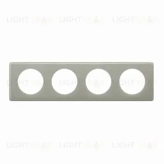 Рамка четырехместная Legrand Celiane, серый глянец 66604 66604