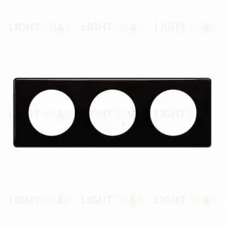 Рамка трехместная Legrand Celiane, черный глянец 66683 66683