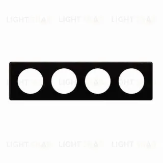 Рамка четырехместная Legrand Celiane, черный глянец 66684 66684