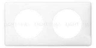 Рамка двухместная Legrand Celiane, белый глянец 66632 66632
