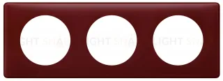 Рамка трехместная Legrand Celiane, перкаль бордо 66753 66753