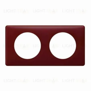 Рамка двухместная Legrand Celiane, перкаль бордо 66752 66752