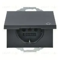 Розетка с заземлением с откидной крышкой Berker 16А/250В 47517106 47517106