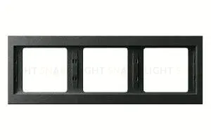 Рамка тройная для горизонтального монтажа Berker K.1, антрацит 13737006 13737006