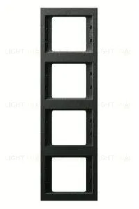 Рамка четверная для вертикального монтажа Berker K.1, антрацит 13437006 13437006