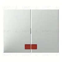 Выключатель двухклавишный с подсветкой Berker 10А/250В 14377009+3035+1675 14377009 + 3035 + 1675