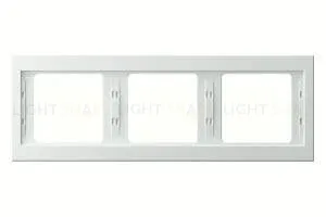Рамка тройная для горизонтального монтажа Berker K.1, белый глянцевый 13737009 13737009