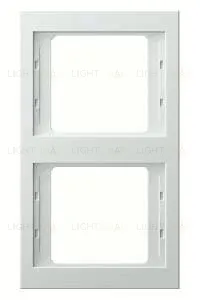 Рамка двойная для вертикального монтажа Berker K.1, белый глянцевый 13237009 13237009