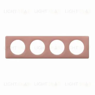 Рамка четырехместная Legrand Celiane, перкаль розе 66764 66764