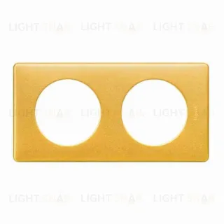 Рамка двухместная Legrand Celiane, латунь 68792 68792