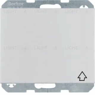 Розетка с заземлением с откидной крышкой Berker 16А/250В, металл алюминий 47517103 47517103