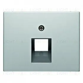 Розетка компьютерная одинарная Berker RJ45 6-й кат., металл алюминий 14077003+EPUAE8UPOK6 14077003 + EPUAE8UPOK6