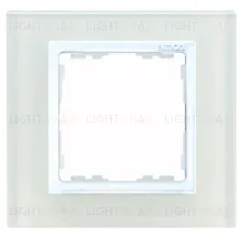 Рамка Simon 82 Nature на 1 пост (белое стекло) 82617-30 82617-30