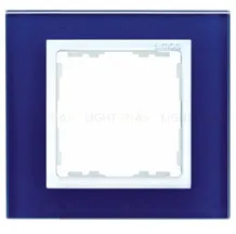 Рамка Simon 82 Nature на 1 пост (синее стекло) 82617-64 82617-64