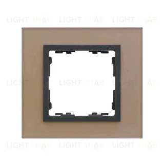 Рамка Simon 82 Nature на 1 пост (медь, стекло) 82817-34 82817-34