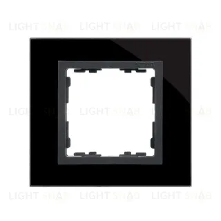 Рамка Simon 82 Nature на 1 пост (черная, стекло) 82817-32 82817-32