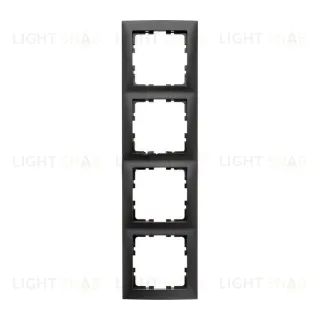 Рамка четверная Berker S.1 антрацит 10149949 10149949